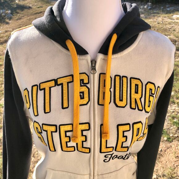 Pittsburgh Steelers Full-Zip Embroidered Hoodie Womens Size S NFL TEAM APPAREL - Picture 7 of 16